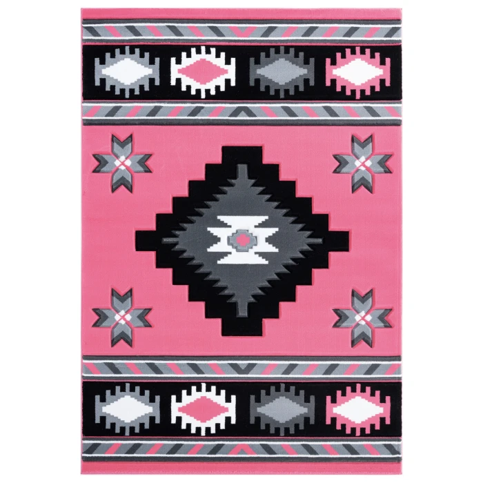 United Weavers Bristol Pink 2050-10486 2 ft. 7 in. X 7 ft. 4 in. Rectangle Rug