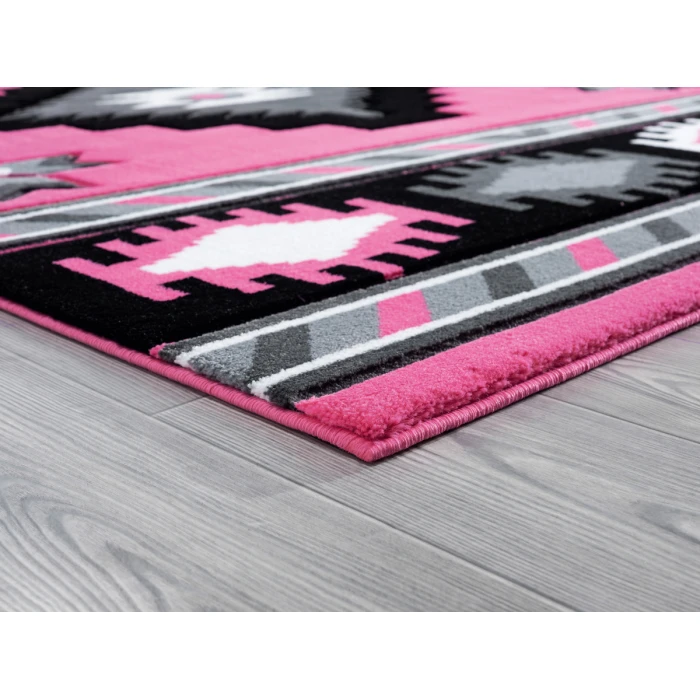 United Weavers Bristol Pink 2050-10486 2 ft. 7 in. X 7 ft. 4 in. Rectangle Rug