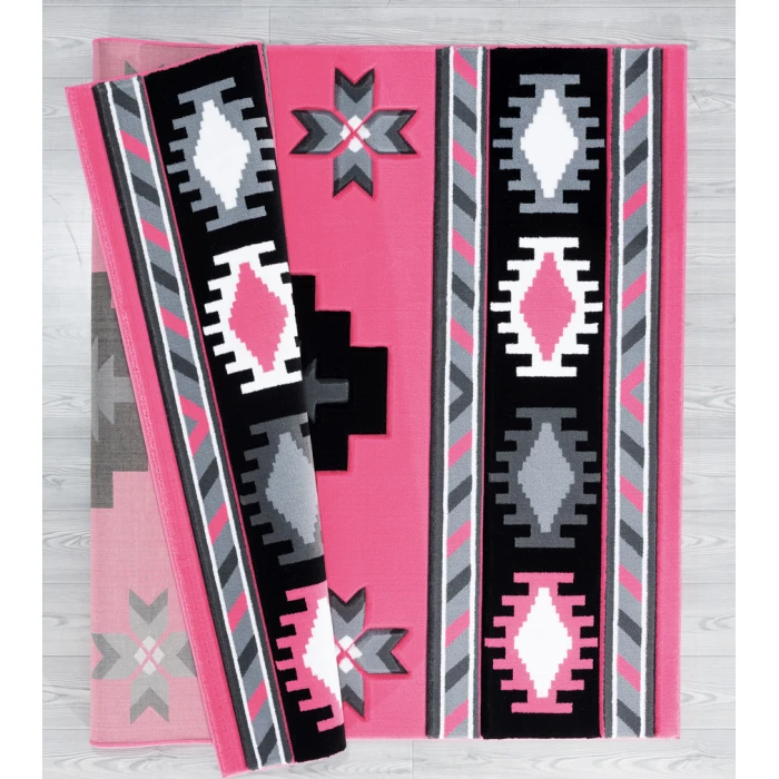 United Weavers Bristol Pink 2050-10486 2 ft. 7 in. X 7 ft. 4 in. Rectangle Rug