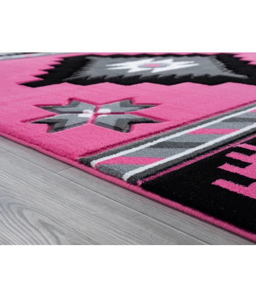 United Weavers Bristol Pink 2050-10486 2 ft. 7 in. X 7 ft. 4 in. Rectangle Rug