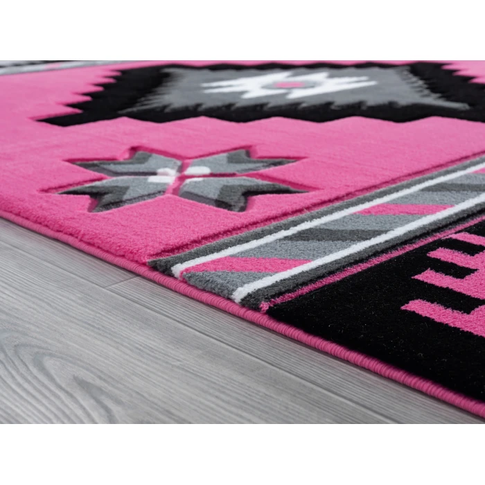 United Weavers Bristol Pink 2050-10486 2 ft. 7 in. X 7 ft. 4 in. Rectangle Rug