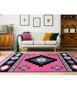 United Weavers Bristol Pink 2050-10486 2 ft. 7 in. X 7 ft. 4 in. Rectangle Rug