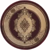 United Weavers Bristol Burgundy 2050-10534 7 ft. 10 in. Round Round Rug