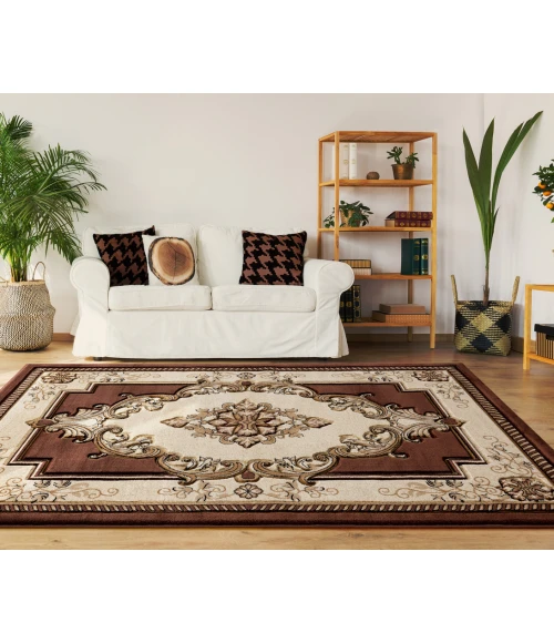 United Weavers Bristol Chocolate 2050-10551 2 ft. 7 in. X 7 ft. 4 in. Rectangle Rug