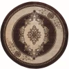 United Weavers Bristol Chocolate 2050-10551 7 ft. 10 in. Round Round Rug