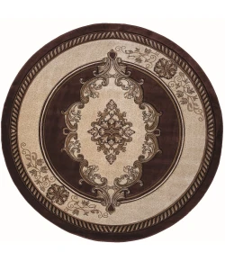 United Weavers Bristol Chocolate 2050-10551 7 ft. 10 in. Round Round Rug