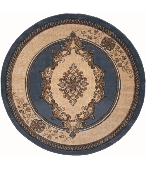 United Weavers Bristol Blue 2050-10560 7 ft. 10 in. Round Round Rug