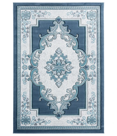 United Weavers Bristol Aqua 2050-10563 2 ft. 7 in. X 4 ft. 2 in. Rectangle Rug