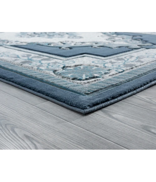 United Weavers Bristol Aqua 2050-10563 2 ft. 7 in. X 4 ft. 2 in. Rectangle Rug