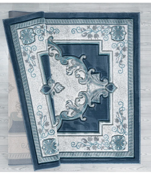 United Weavers Bristol Aqua 2050-10563 2 ft. 7 in. X 4 ft. 2 in. Rectangle Rug