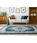 United Weavers Bristol Aqua 2050-10563 2 ft. 7 in. X 4 ft. 2 in. Rectangle Rug