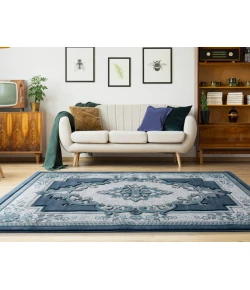 United Weavers Bristol Aqua 2050-10563 2 ft. 7 in. X 7 ft. 4 in. Rectangle Rug