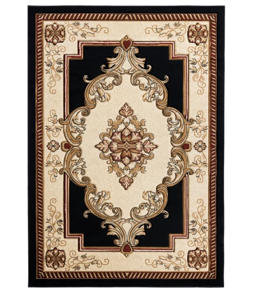 United Weavers Bristol Black 2050-10570 2 ft. 7 in. X 7 ft. 4 in. Rectangle Rug