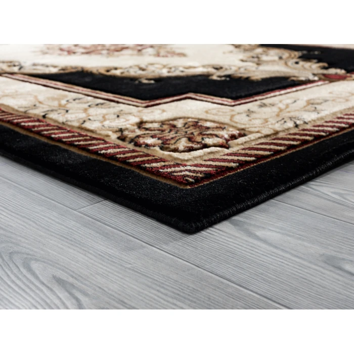 United Weavers Bristol Black 2050-10570 7 ft. 10 in. Round Round Rug