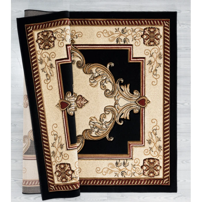 United Weavers Bristol Black 2050-10570 7 ft. 10 in. Round Round Rug