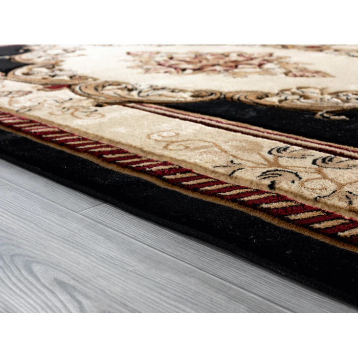 United Weavers Bristol Black 2050-10570 7 ft. 10 in. Round Round Rug
