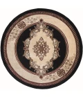 United Weavers Bristol Black 2050-10570 7 ft. 10 in. Round Round Rug