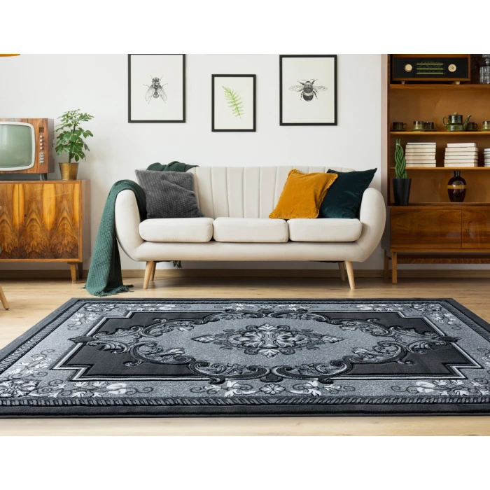 United Weavers Bristol Grey 2050-10572 7 ft. 10 in. Round Round Rug