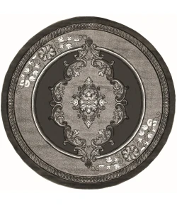 United Weavers Bristol Grey 2050-10572 7 ft. 10 in. Round Round Rug