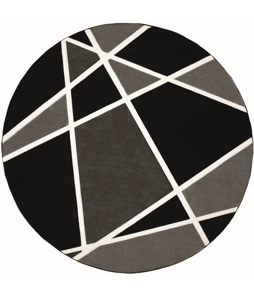 United Weavers Bristol Grey 2050-10872 7 ft. 10 in. Round Round Rug