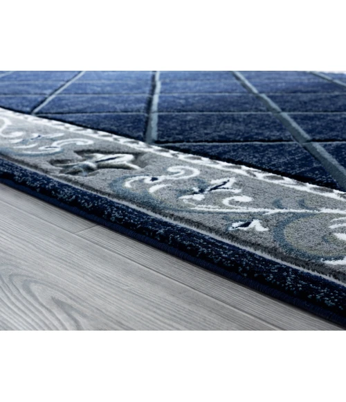 United Weavers Bristol Navy 2050-10964 2 ft. 7 in. X 7 ft. 4 in. Rectangle Rug