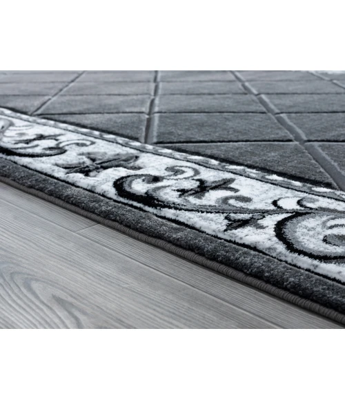 United Weavers Bristol Grey 2050-10972 2 ft. 7 in. X 7 ft. 4 in. Rectangle Rug