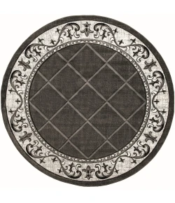 United Weavers Bristol Grey 2050-10972 7 ft. 10 in. Round Round Rug