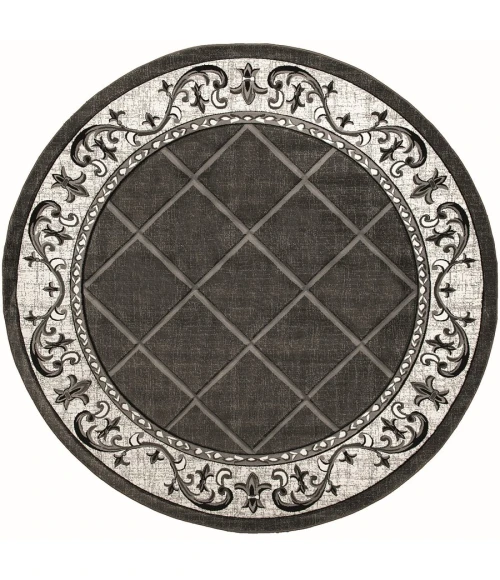 United Weavers Bristol Grey 2050-10972 7 ft. 10 in. Round Round Rug