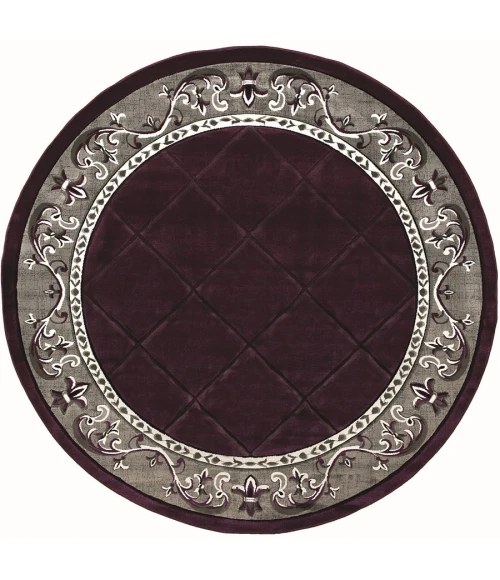 United Weavers Bristol Plum 2050-10982 7 ft. 10 in. Round Round Rug