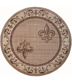 United Weavers Bristol Beige 2050-11226 7 ft. 10 in. Round Round Rug