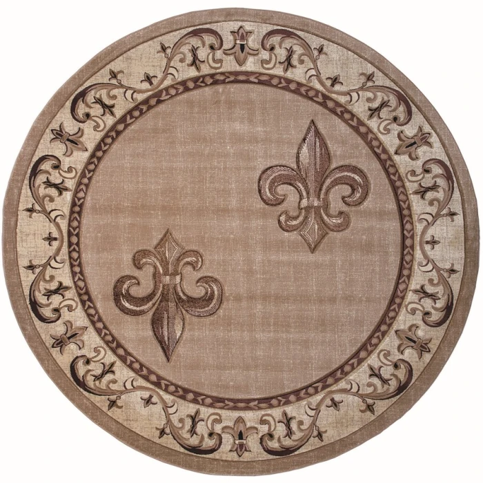 United Weavers Bristol Beige 2050-11226 7 ft. 10 in. Round Round Rug