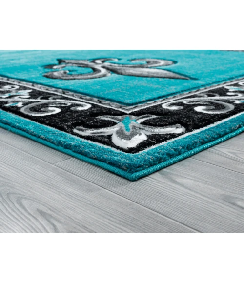 United Weavers Bristol Turquoise 2050-11269 7 ft. 10 in. Round Round Rug