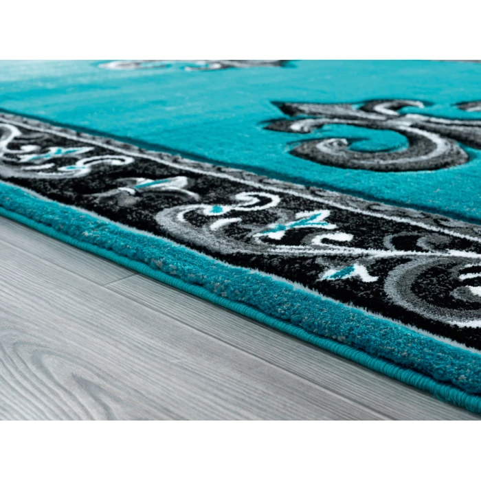 United Weavers Bristol Turquoise 2050-11269 7 ft. 10 in. X 10 ft. 6 in. Rectangle Rug