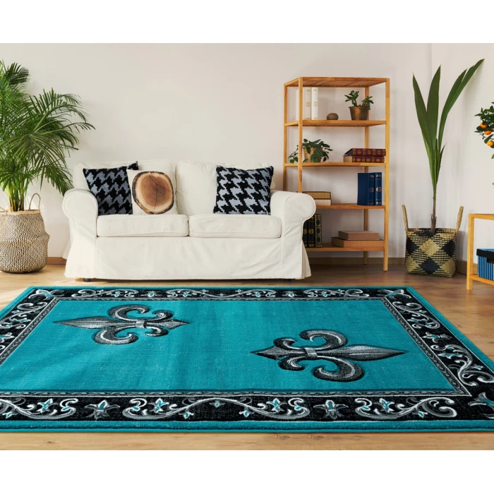 United Weavers Bristol Turquoise 2050-11269 7 ft. 10 in. X 10 ft. 6 in. Rectangle Rug