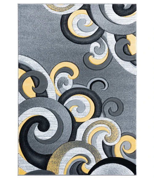 United Weavers Bristol Yellow 2050-11312 2 ft. 7 in. X 4 ft. 2 in. Rectangle Rug