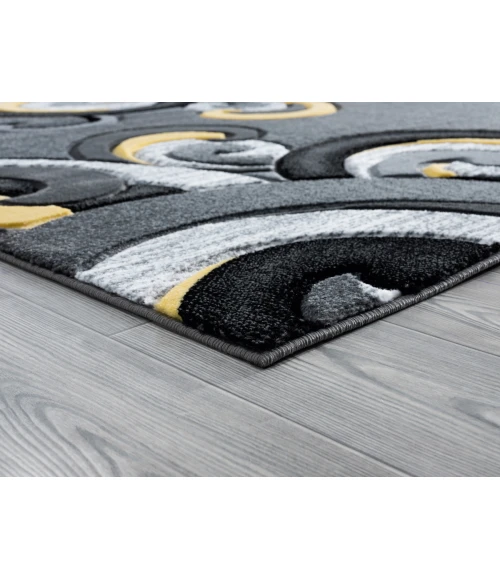 United Weavers Bristol Yellow 2050-11312 2 ft. 7 in. X 4 ft. 2 in. Rectangle Rug