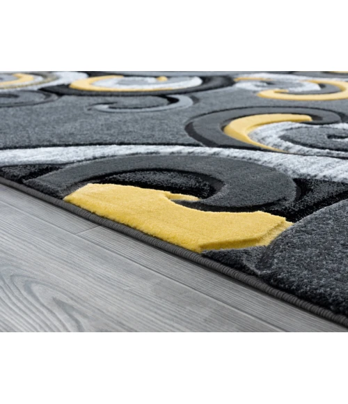 United Weavers Bristol Yellow 2050-11312 2 ft. 7 in. X 4 ft. 2 in. Rectangle Rug