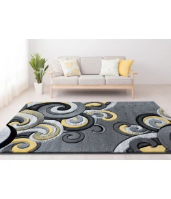 United Weavers Bristol Yellow 2050-11312 7 ft. 10 in. X 10 ft. 6 in. Rectangle Rug