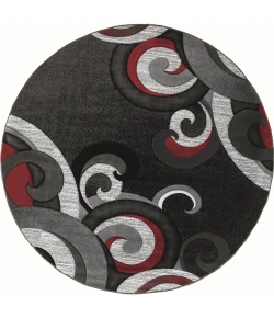 United Weavers Bristol Red 2050-11330 7 ft. 10 in. Round Round Rug