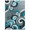 United Weavers Bristol Turquoise 2050-11369 2 ft. 7 in. X 4 ft. 2 in. Rectangle Rug