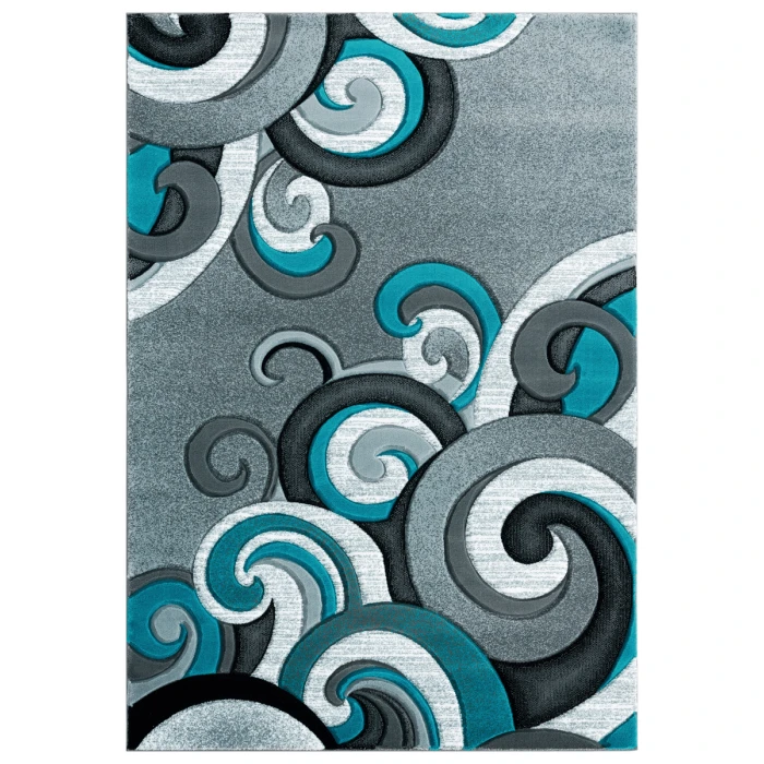 United Weavers Bristol Turquoise 2050-11369 1 ft. 10 in. X 2 ft. 8 in. Rectangle Rug
