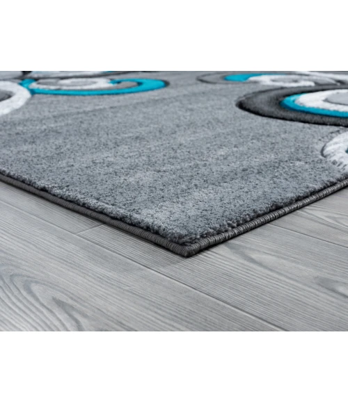 United Weavers Bristol Turquoise 2050-11369 2 ft. 7 in. X 4 ft. 2 in. Rectangle Rug