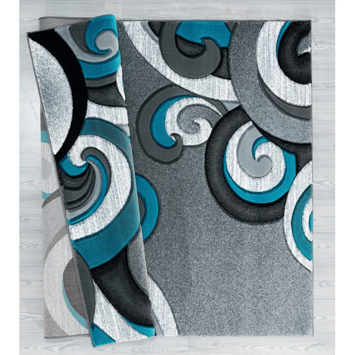 United Weavers Bristol Turquoise 2050-11369 1 ft. 10 in. X 2 ft. 8 in. Rectangle Rug
