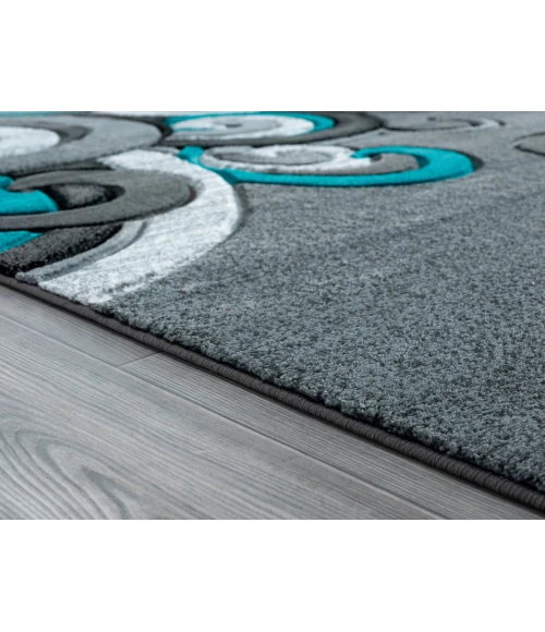 United Weavers Bristol Turquoise 2050-11369 2 ft. 7 in. X 4 ft. 2 in. Rectangle Rug