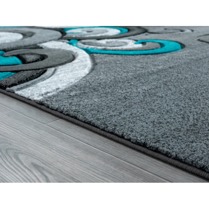 United Weavers Bristol Turquoise 2050-11369 1 ft. 10 in. X 2 ft. 8 in. Rectangle Rug