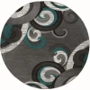 United Weavers Bristol Turquoise 2050-11369 7 ft. 10 in. Round Round Rug