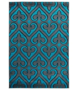 United Weavers Bristol Turquoise 2050-11469 1 ft. 10 in. X 2 ft. 8 in. Rectangle Rug
