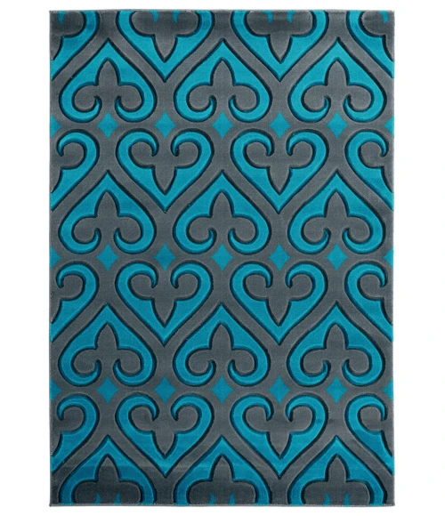 United Weavers Bristol Turquoise 2050-11469 2 ft. 7 in. X 4 ft. 2 in. Rectangle Rug