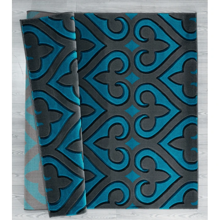 United Weavers Bristol Turquoise 2050-11469 7 ft. 10 in. X 10 ft. 6 in. Rectangle Rug
