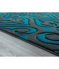 United Weavers Bristol Turquoise 2050-11469 2 ft. 7 in. X 4 ft. 2 in. Rectangle Rug
